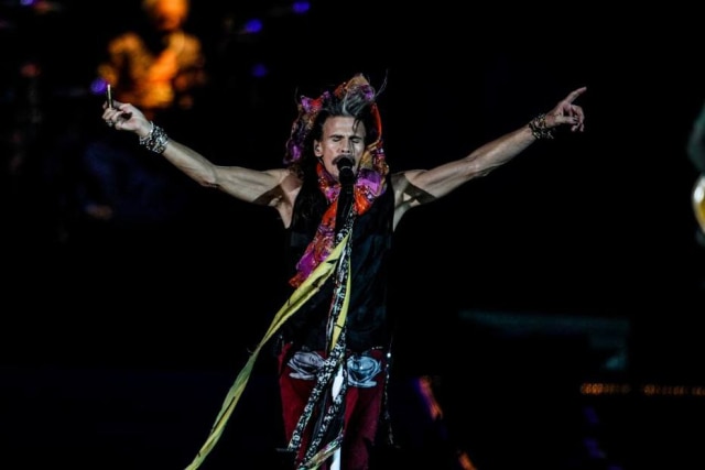 Rafael Arbex/ Estadão Steven Tyler durante show do Aerosmith no São Paulo Trip em 24 de setembro