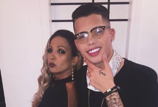 Instagram / @valescapopozuda A cantora Valesca Popozuda ao lado do filho, Pablo