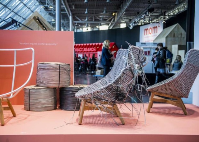 Maison & Objet Setor da mostra dedicada ao trabalho do designer pela Maison & Objet deste ano, explicitando a técnica de produção de uma de suas poltronas