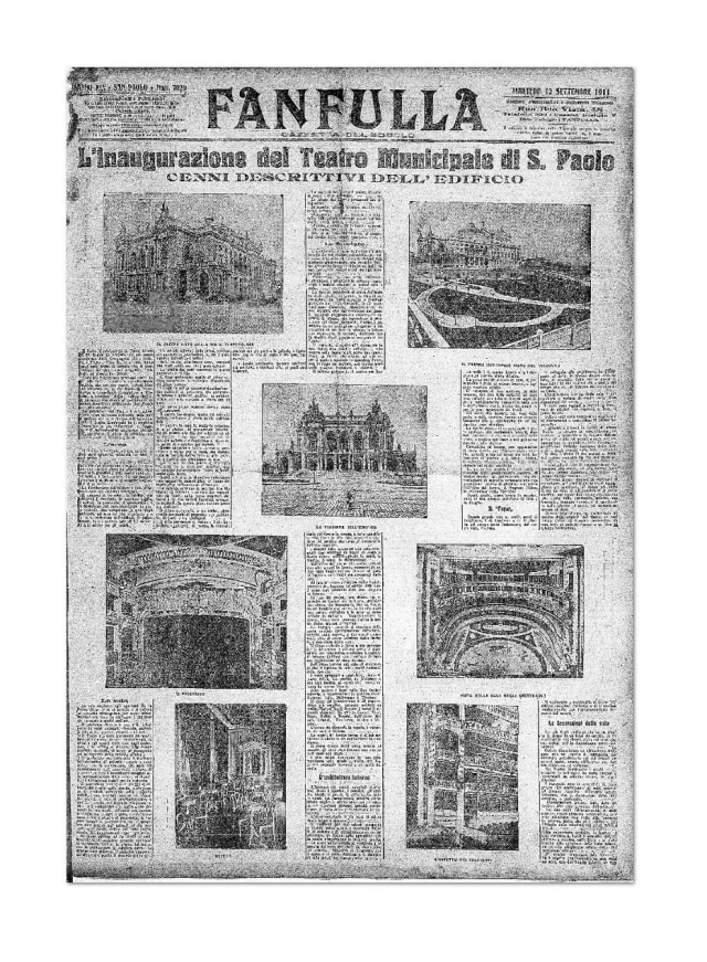 Fanfulla/Unesp Inauguração do Teatro Municipal - 12/9/1911