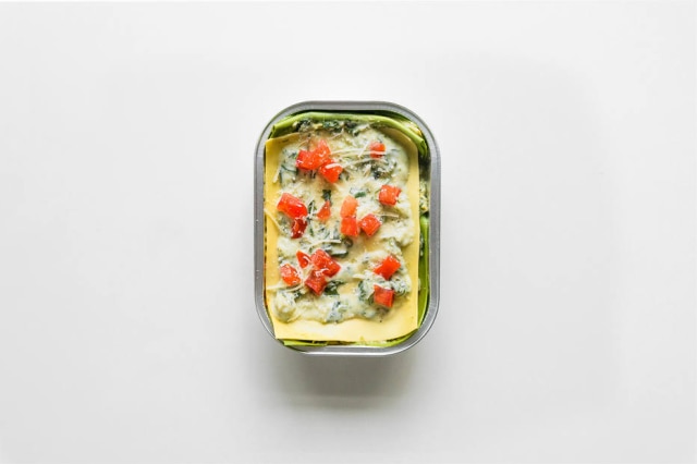 Lucas Terribili Lasagna verde de brócolis e espinafre, da Mesa III.