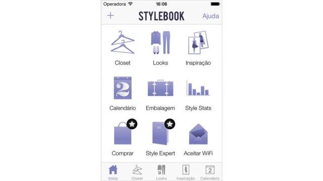 Reprodução O Stylebook te ajuda a montar os looks com o que você tem no closet