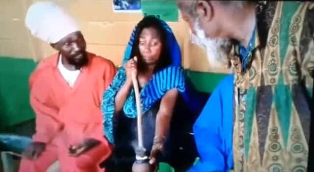 Repródução Glória Maria fuma maconha em cena do Globo Repórter