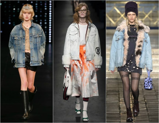 Reprodução Da esquerda para direita, Saint Laurent, Gucci e Alexander Wang