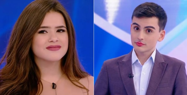 Reprodução de cena do Programa Silvio Santos/SBT Polêmica envolvendo Maisa e Dudu Camargo teria resultado em demissão de produtora do SBT.