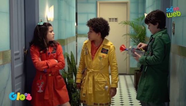 Cena de episódio web de 'Detetives do Prédio Azul'/Gloob 'Detetives do Prédio Azul' tem conteúdo exclusivo para a internet, assim como outras produções do Gloob