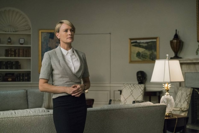 David Giesbrecht/Netflix/Divulgação Claire Underwood protagoniza a nova temporada de 'House of Cards'