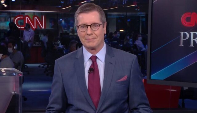 Reprodução de 'CNN Prime Time' (2020) / CNN Brasil Márcio Gomes em sua estreia pela CNN Brasil