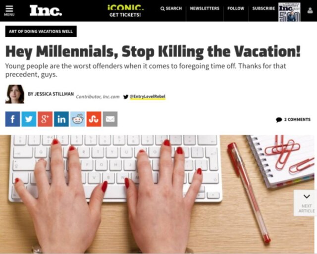 Reprodução/Buzzfeed Ei Millennials, parem de acabar com as férias.