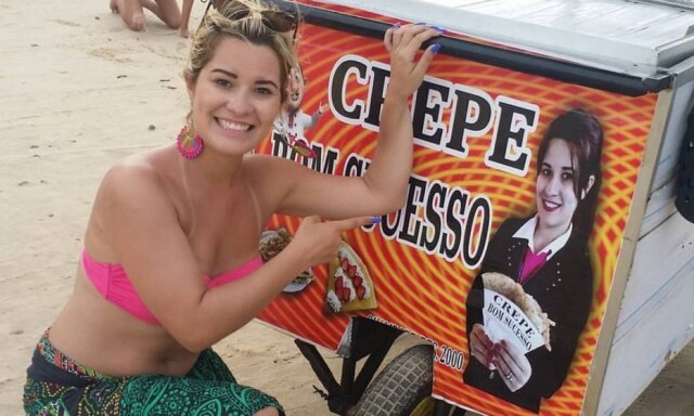 Reprodução/ Facebook Francielly Azevedo Francielly Azevedo viu com bom humor a sua foto ser usada sem autorização