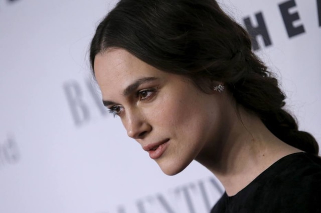 Mike Segar/Reuters A atriz Keira Knightley afirmou em entrevistas que prefere papéis em filmes de época porque eles retratam mais mulheres em posições de destaque