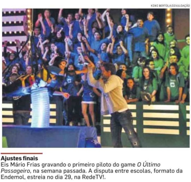 Acervo Estadão Notícia sobre Mário Frias na Rede TV!