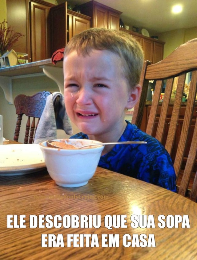 Reprodução/Tumblr Razões pelas quais os filhos choram.