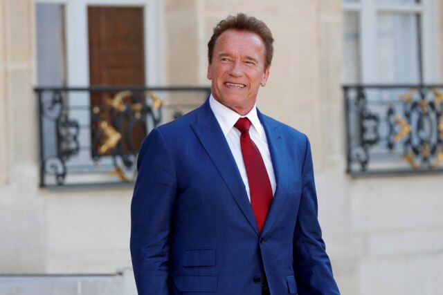REUTERS/Charles Platiau Arnold Schwarzenegger foi um dos artistas que enviou uma mensagem de carinho ao menino.