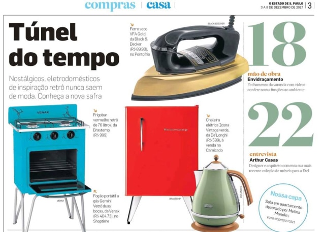 Reprodulção Eletrodomésticos de inspiração retrô