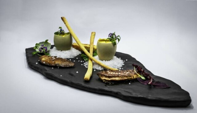 Sébastien Abramin Aspargos com ovos e trufas negras, prato de Luciano Boseggia para o Verbena