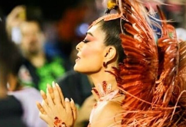 Instagram/@rosanacpaes A atriz Juliana Paes no carnaval 2019.