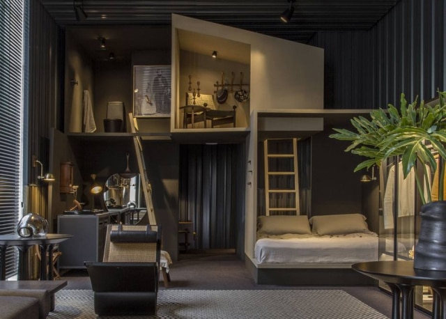 Zeca Wittner/Especial para o Estado Paredes mágicas, de Leo Romano: ambiente que engloba elementos da arquitetura na elaboração de um interior. Um dos destaques da Casacor 2019