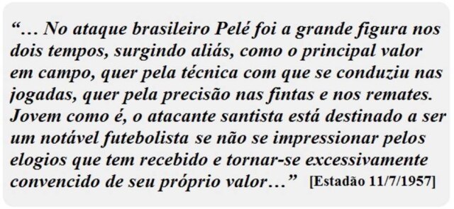 Primeiro gol do Rei Pelé faz 65 anos: era 7 de setembro de 1956