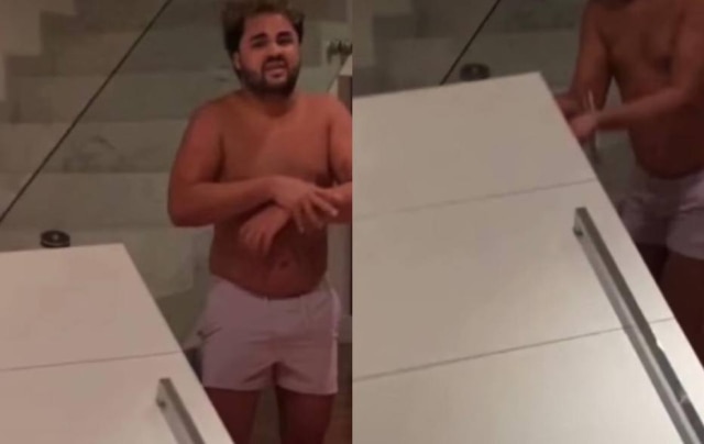 Instagram/ @lucasguedez Amigos da Luísa Sonza estavam brincando quando a porta da cantora caiu