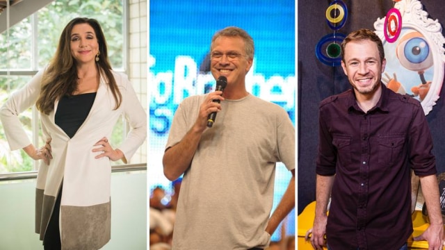 Globo/João Miguel Júnior | Frederico Rozario | João Cotta Marisa Orth, Pedro Bial e Tiago Leifert foram os três apresentadores que passaram pelo palco do 'BBB'