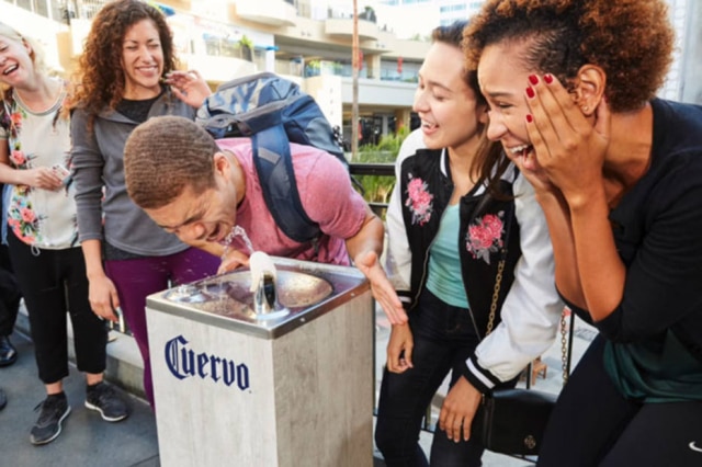 Jose Cuervo/Divulgação Bebedouros foram instalados em diversos pontos da cidade