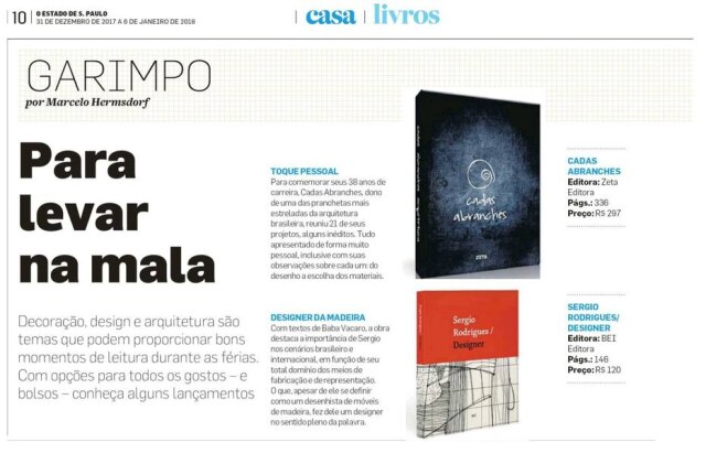 Reprodução Decoração , design e arquitetura são temas que podem proporcionar bons momentos de leitura durante as férias