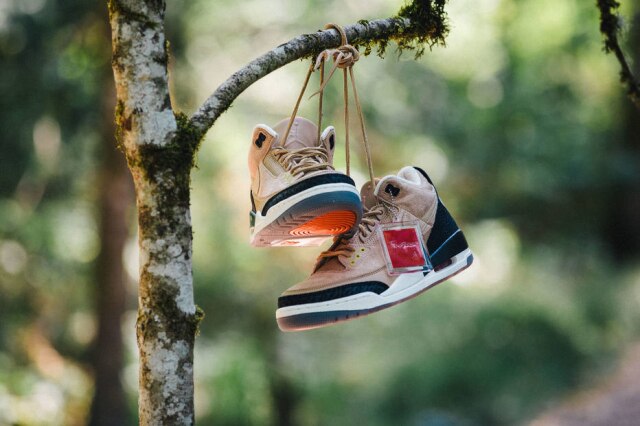 Divulgação Nike O mais novo Air Jordan 3, da Nike, recriado por Justin Timberlake com diferentes materiais trechos de uma música dedicada a sua mulher Jessica Biel