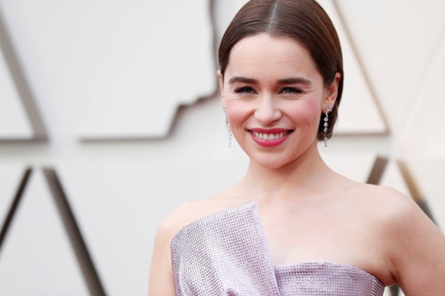Mario Anzuoni/Reuters Emilia Clarke, de Game of Thrones, no Oscar 2019: ela se recuperou totalmente dos aneurismas