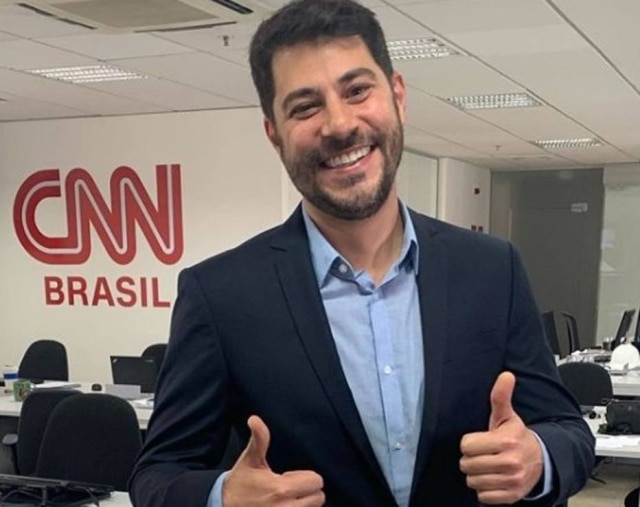 Instagram/@evaristocostaoficial O jornalista Evaristo Costa na CNN Brasil, em São Paulo