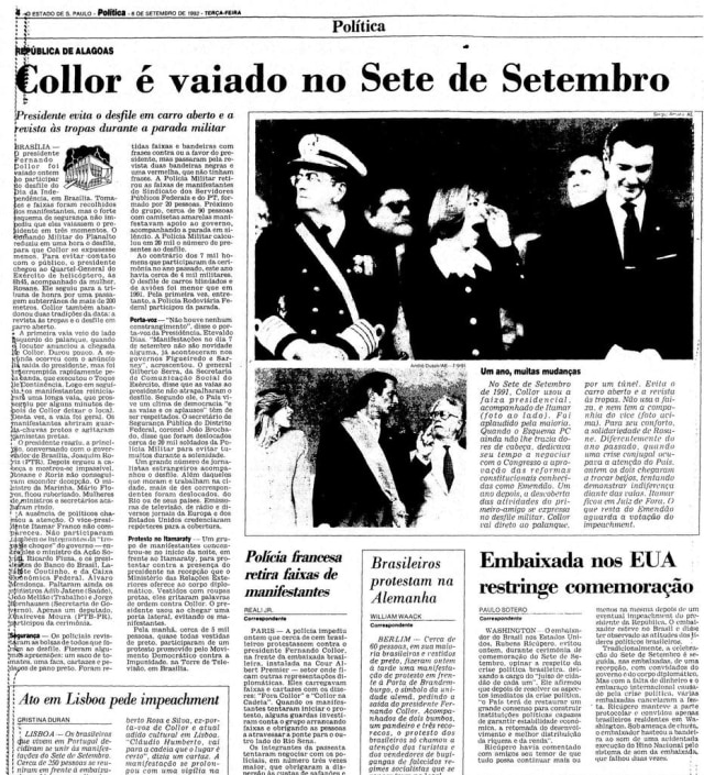 Acervo/Estadão > Estadão - 08/9/1992