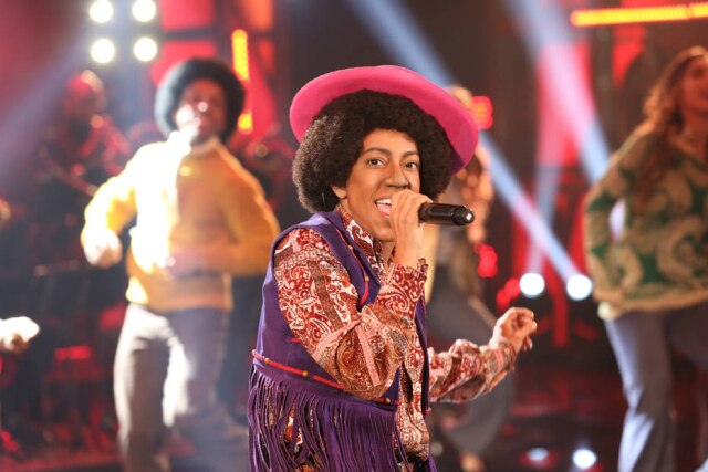 Carol Caminha / Globo / Divulgação Samantha como Michael Jackson no 'Show dos Famosos'.