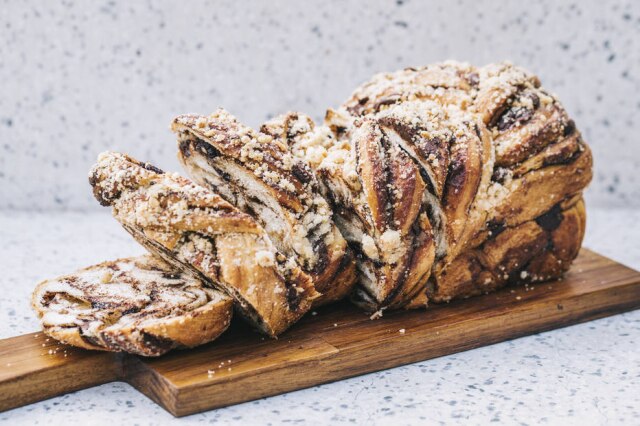 Bruno Geraldi Babka de chocolate da padaria Kez Bagel