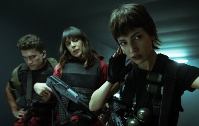 Netflix Jaime Lorente, Tamara Arranz e Úrsula Corberó em 'La Casa de Papel'