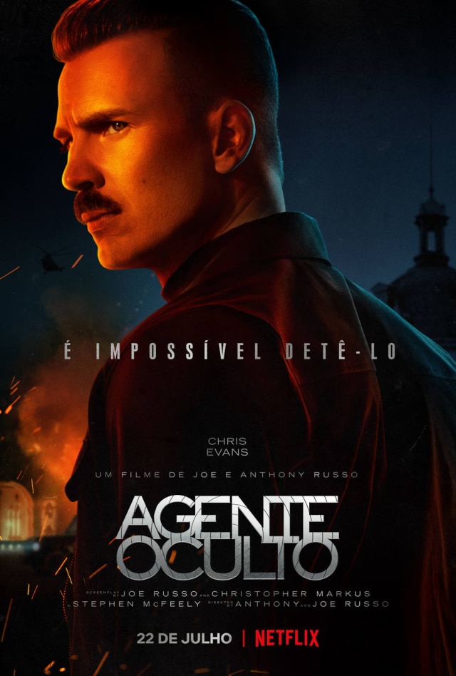 Twitter/ @NetflixBrasil Chris Evans interpreta Lloyd Hansen em 'Agente Oculto'