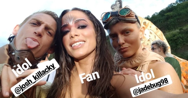 Instagram / @anitta Anitta e os dançarinos Josh Killacky e Jade Chynoweth.