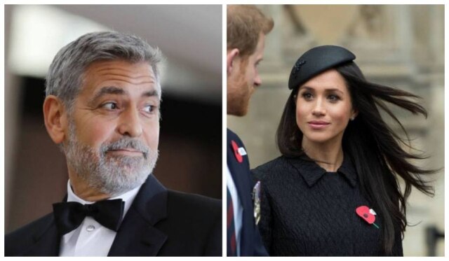 Carlo Allegri / Reuters/Eddie Mulholland/Pool via Reuters George Clooney e Meghan Markle.