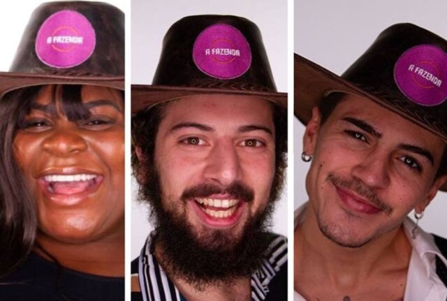 Record TV / Divulgação de 'A Fazenda 12' | Instagram / @afazendarecord Jojo Todynho, Cartolouco e Biel, participantes estão na 4ª Roça de 'A Fazenda' em 2020