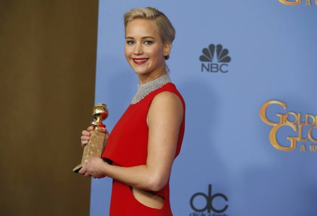 REUTERS/Lucy Nicholson Jennifer Lawrence venceu o Oscar de Melhor Atriz em 2013 por 'O Lado Bom da Vida'