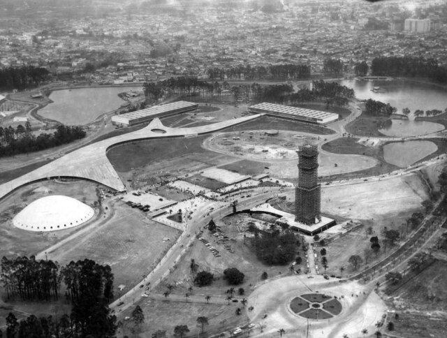 Acervo/ Estadão Construção do Parque Ibirapuera, 1954
