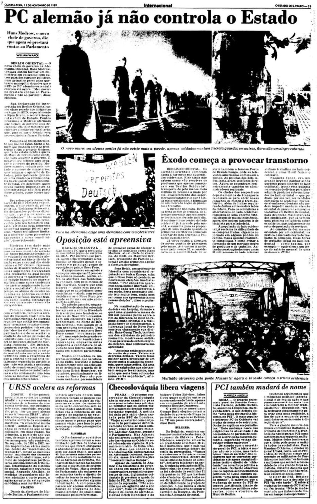 Acervo/Estadão O Estado de S.Paulo - 15/11/1989