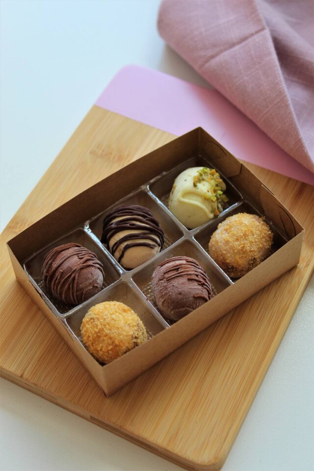 Maria Luiza Rocha Trufas de sorvete da Escola de Sorvete