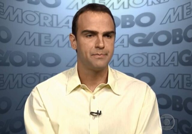 Reprodução do Memória Globo Tadeu Schmidt em depoimento ao Memória Globo.