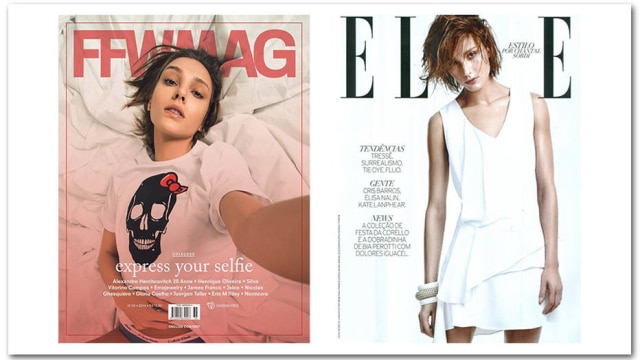 Divulgação Isabel está nas capas: ela é mais moderna que a irmã