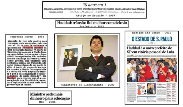 Acervo Estadão A história do candidato Fernando Haddad nas páginas do jornal.