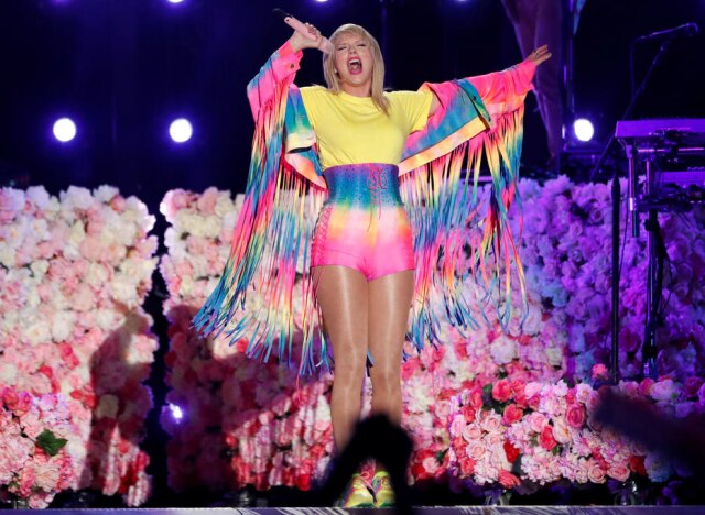 Mario Anzuoni/Reuters Taylor Swift no iHeartRadio Wango Tango, na Califórnia.