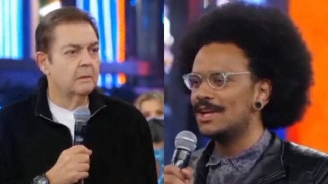 Reprodução Youtube / BBB Fausto Silva entrevista João Luiz Pedrosa no Domingão do Faustão deste domingo, 25
