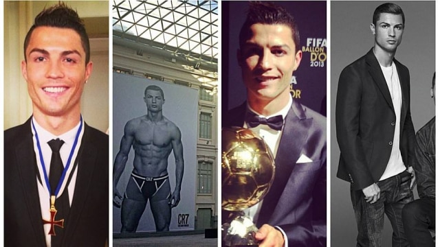 Reprodução Instagram O português Cristiano Ronaldo, está sempre com modelagens justas e seu tanquinho em evidência