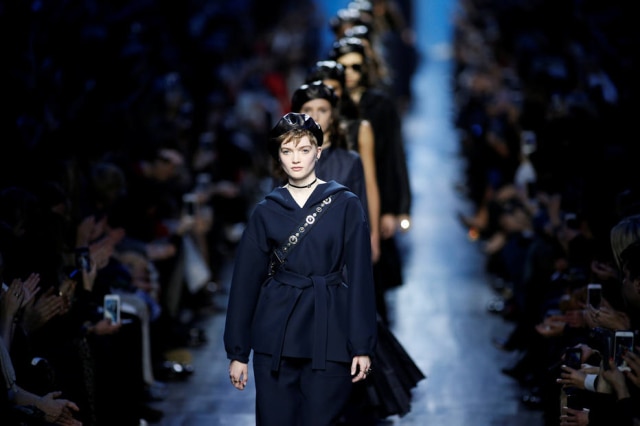 REUTERS/Benoit Tessier O desfile forte e feminino de Maria Grazia para Dior.
