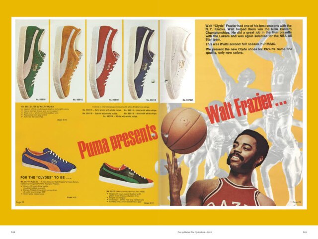 Arquivo Puma/Taschen O jogador de basquete Walter 'Clyde' Frazier na campanha de um modelo da Puma, de 1972